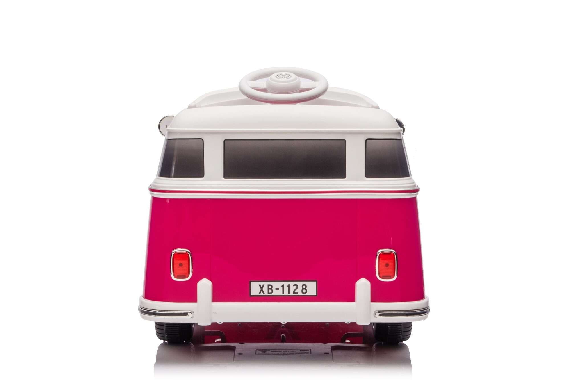 Image du produit : Auto elettrica ufficiale Volkswagen per bambini - Rosa e bianca (da 3 a 8 anni)