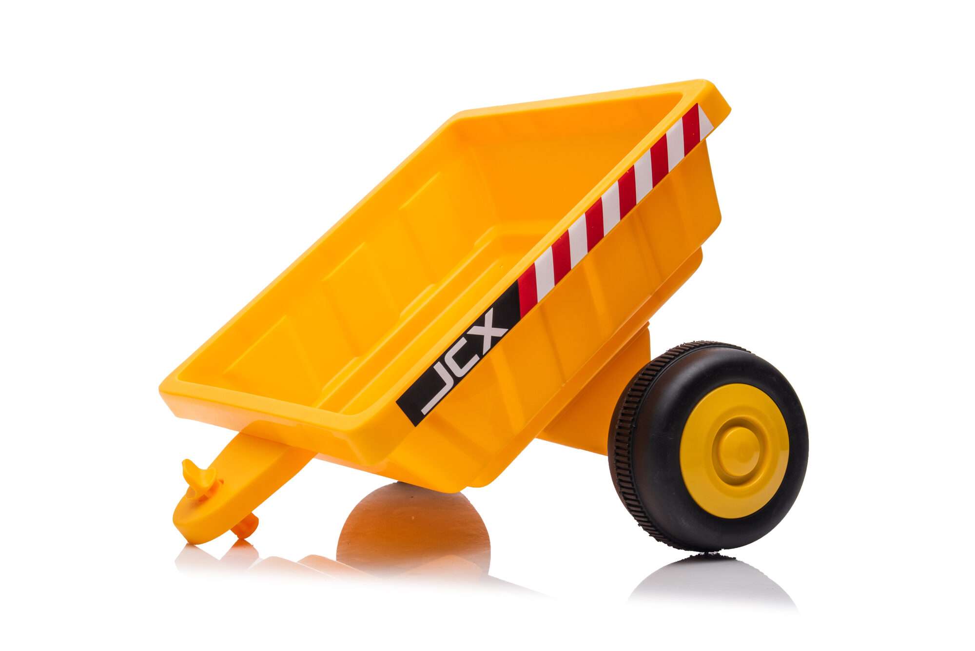 Image du produit : Camion da cantiere con benna trascinatrice anteriore e posteriore di colore giallo (3-8 anni)