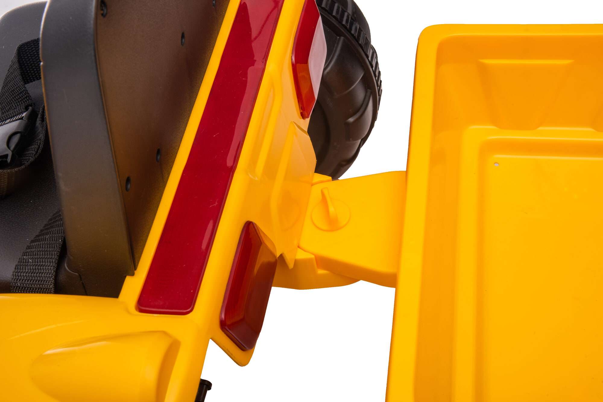 Image du produit : Camion da cantiere con benna trascinatrice anteriore e posteriore di colore giallo (3-8 anni)