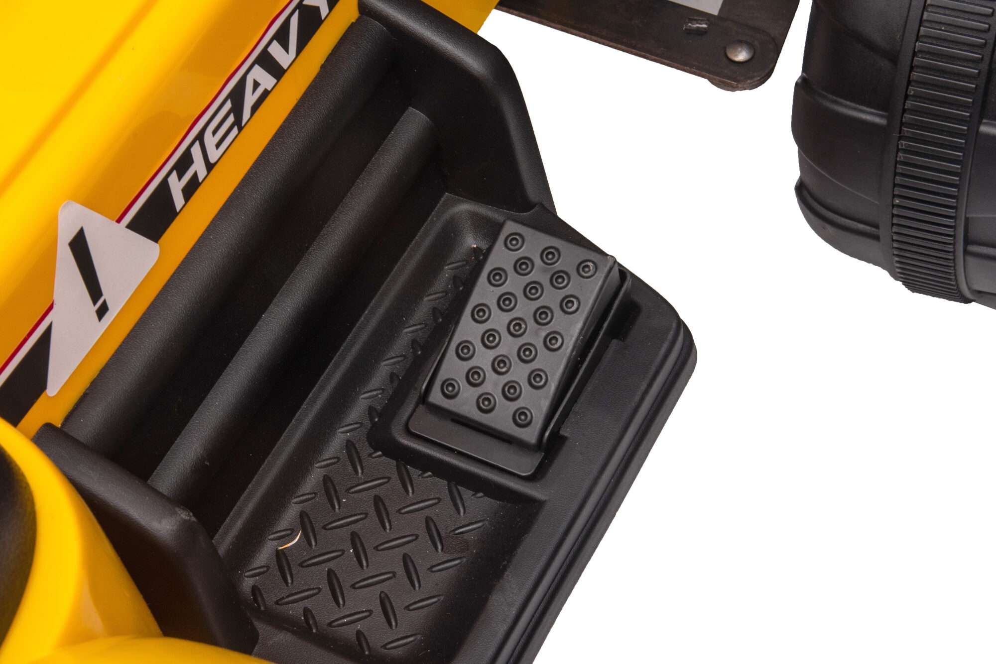 Image du produit : Camion da cantiere con benna trascinatrice anteriore e posteriore di colore giallo (3-8 anni)