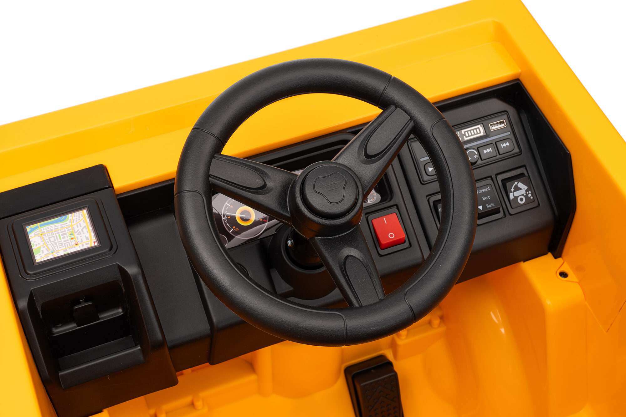 Image du produit : Camion da cantiere con microfono di colore giallo (3-8 anni)
