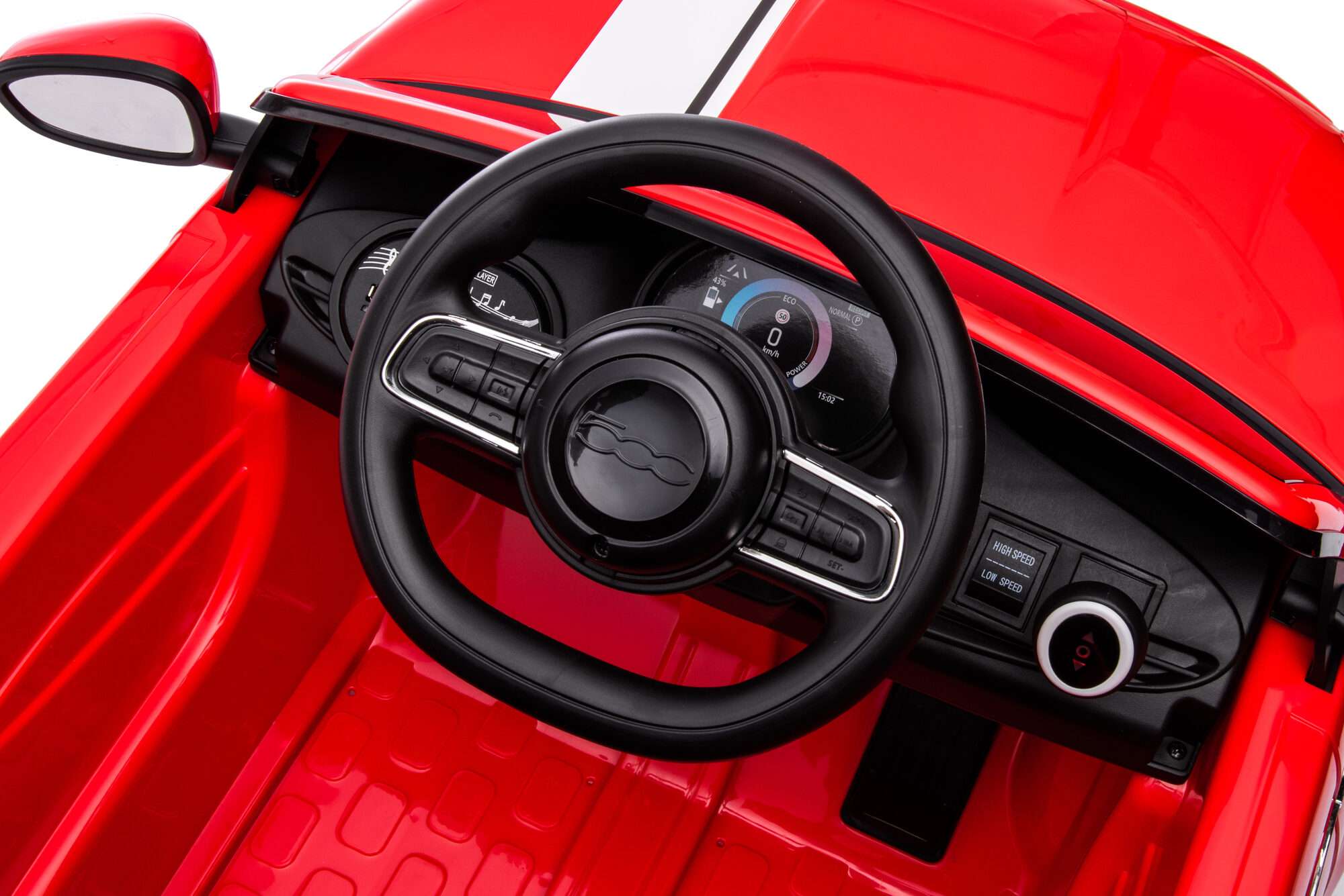 Image du produit : Fiat 500 (2015) in licenza d'uso di colore rosso (3-8 anni)