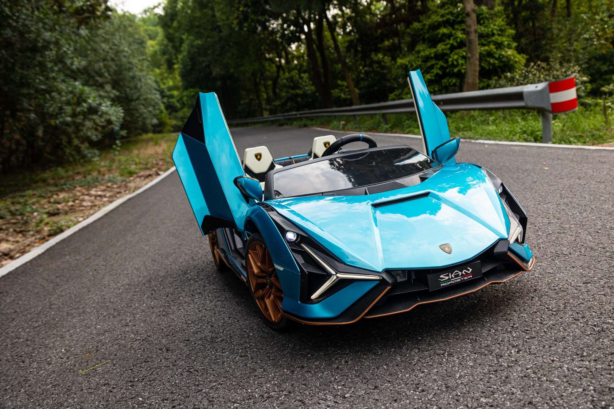 Image du produit : Lamborghini Sian con licenza in colore blu (3-8 anni)