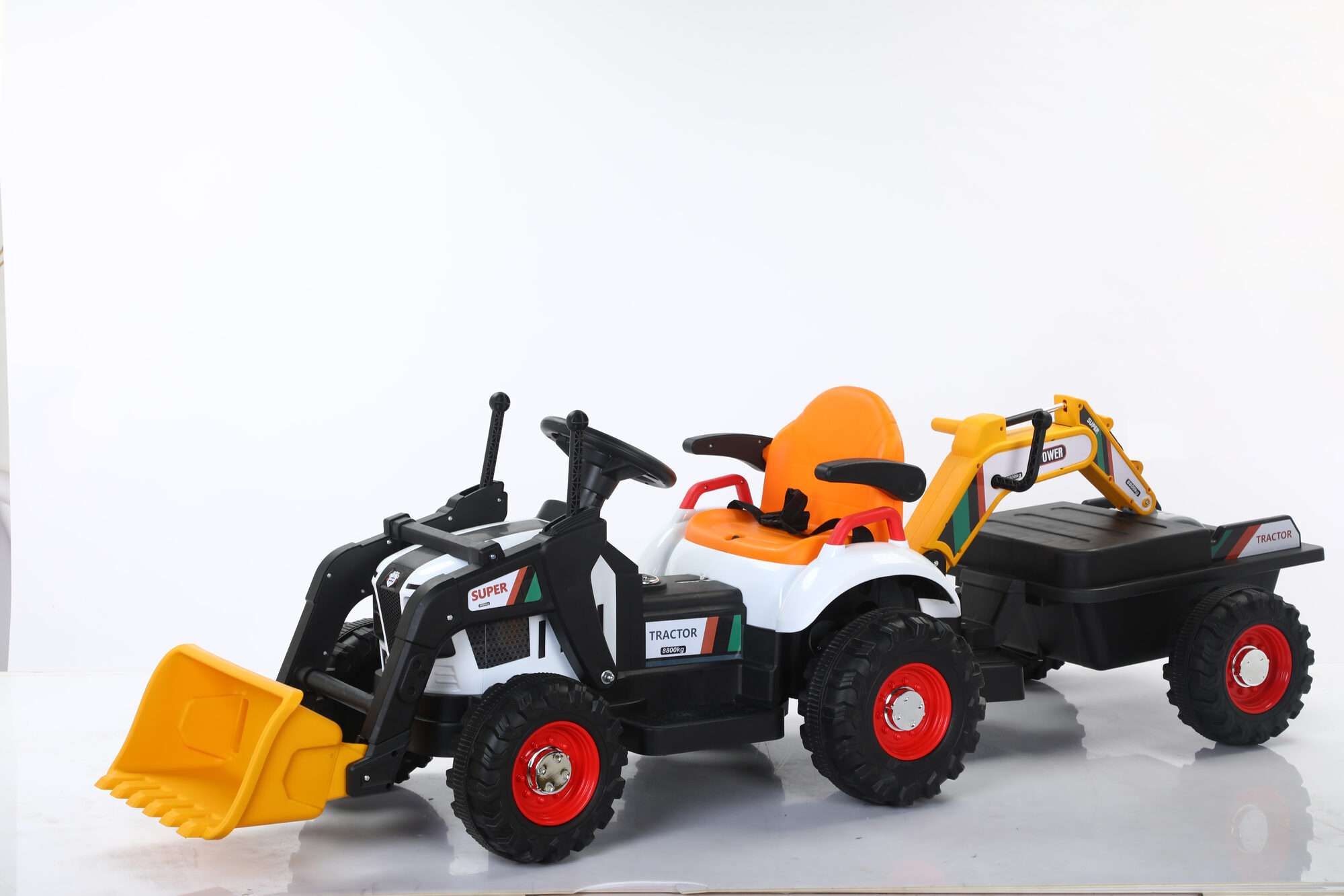 Image du produit :   Camioncino da cantiere con spintore manuale e backhow di colore giallo (3-8 anni)