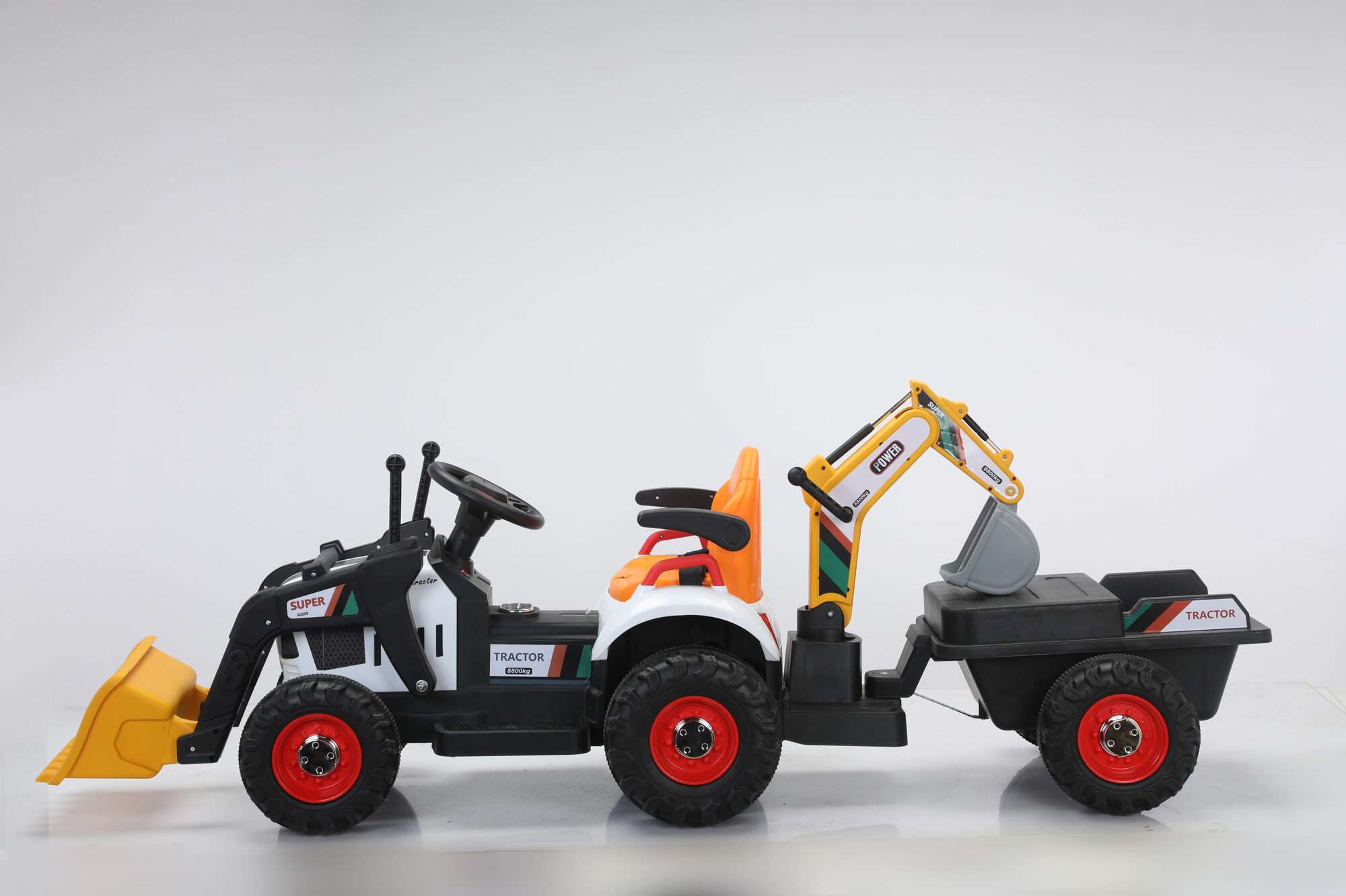 Image du produit :   Camioncino da cantiere con spintore manuale e backhow di colore giallo (3-8 anni)