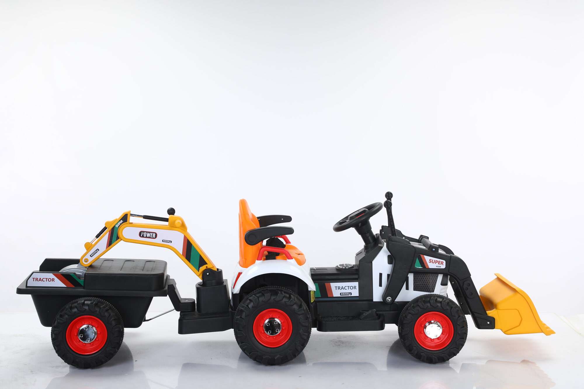 Image du produit :   Camioncino da cantiere con spintore manuale e backhow di colore giallo (3-8 anni)