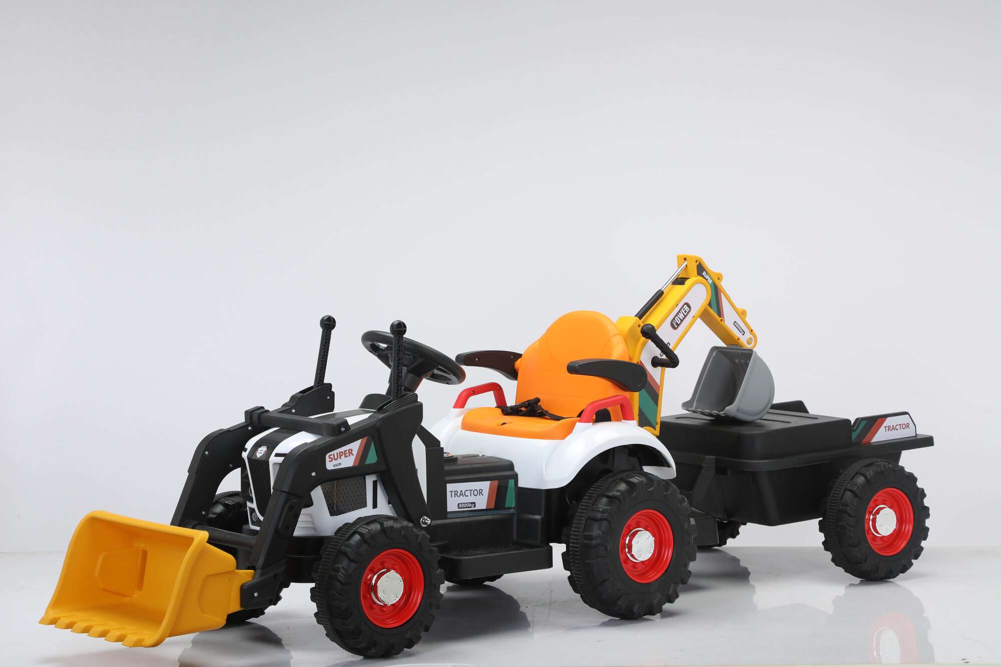 Image du produit :   Camioncino da cantiere con spintore manuale e backhow di colore giallo (3-8 anni)