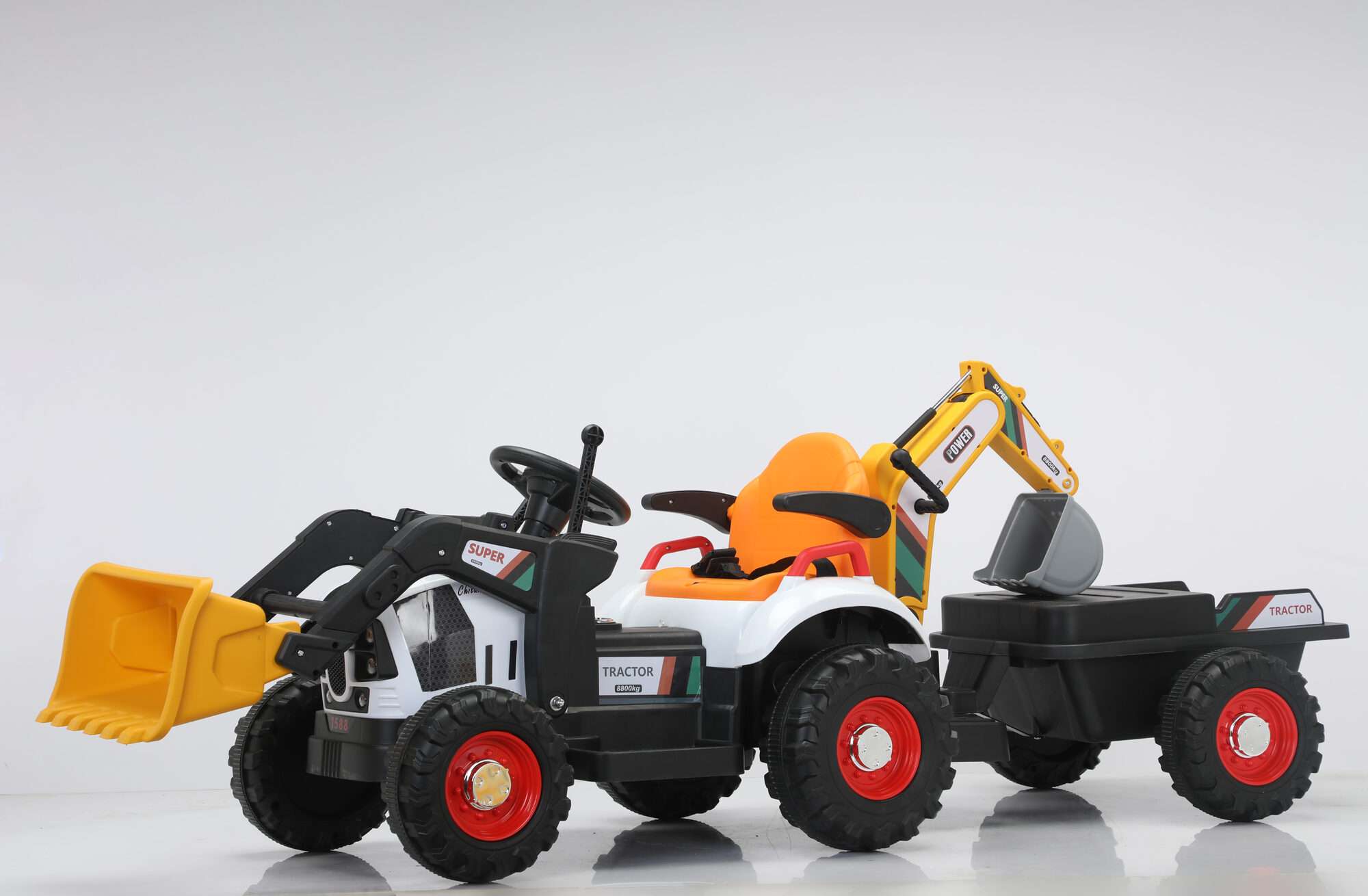 Image du produit :   Camioncino da cantiere con spintore manuale e backhow di colore giallo (3-8 anni)