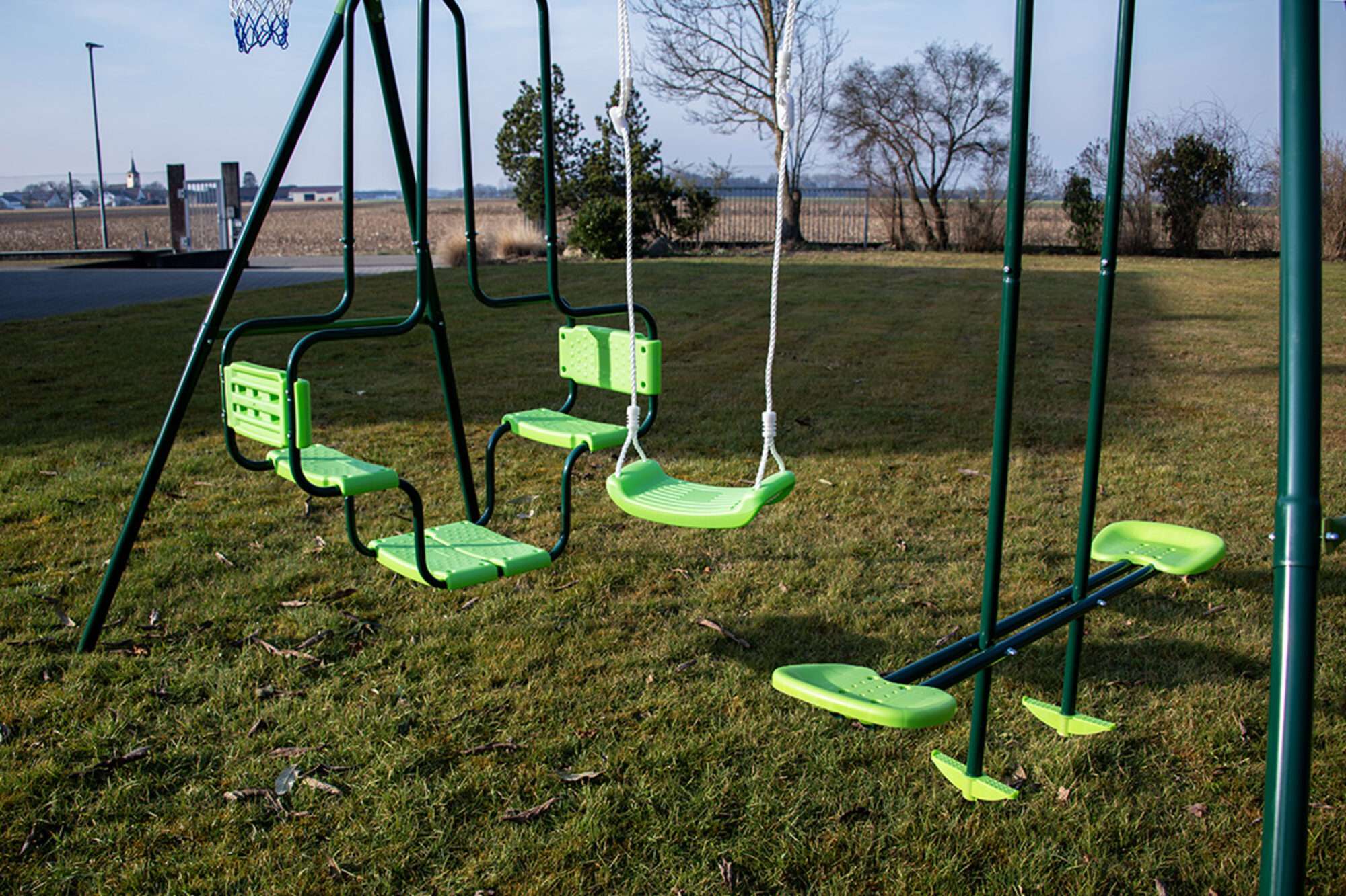 Image du produit : Altalene a tre braccia con canestro