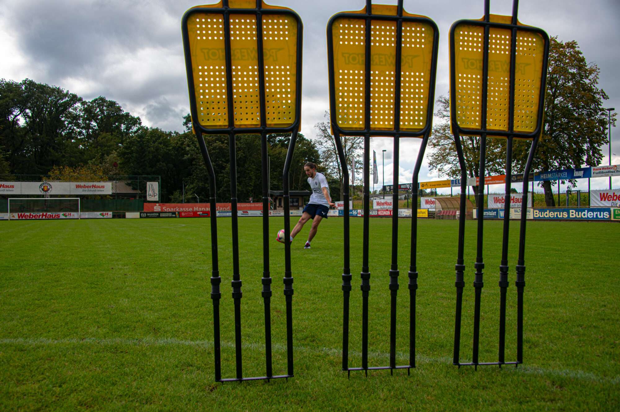 Image du produit : Kit di 3 manichini da difesa in acciaio 