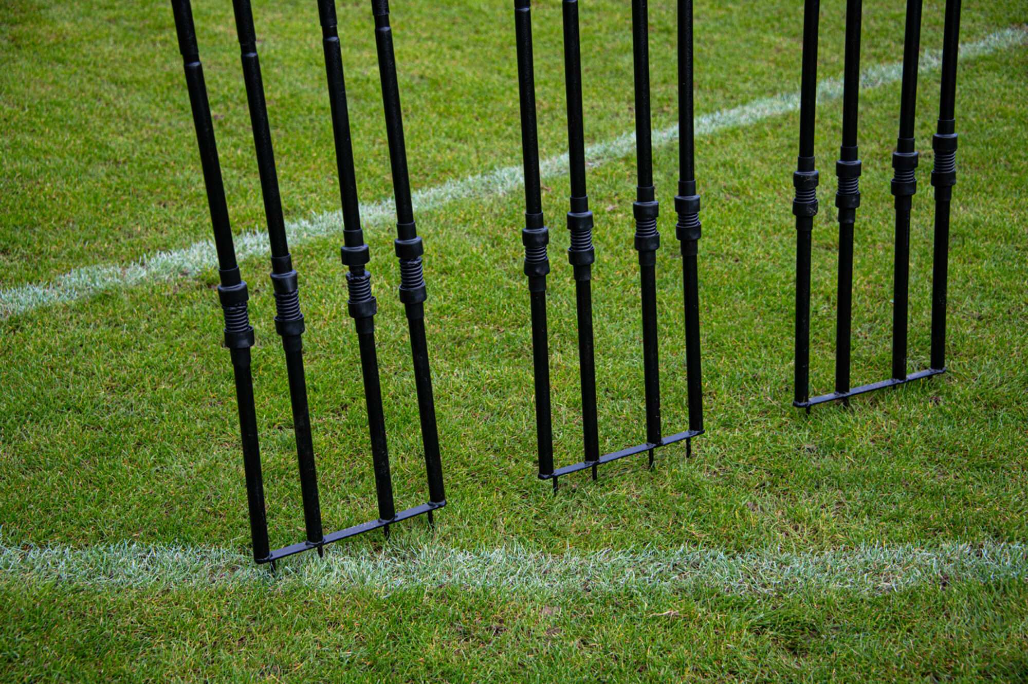 Image du produit : Kit di 3 manichini da difesa in acciaio 