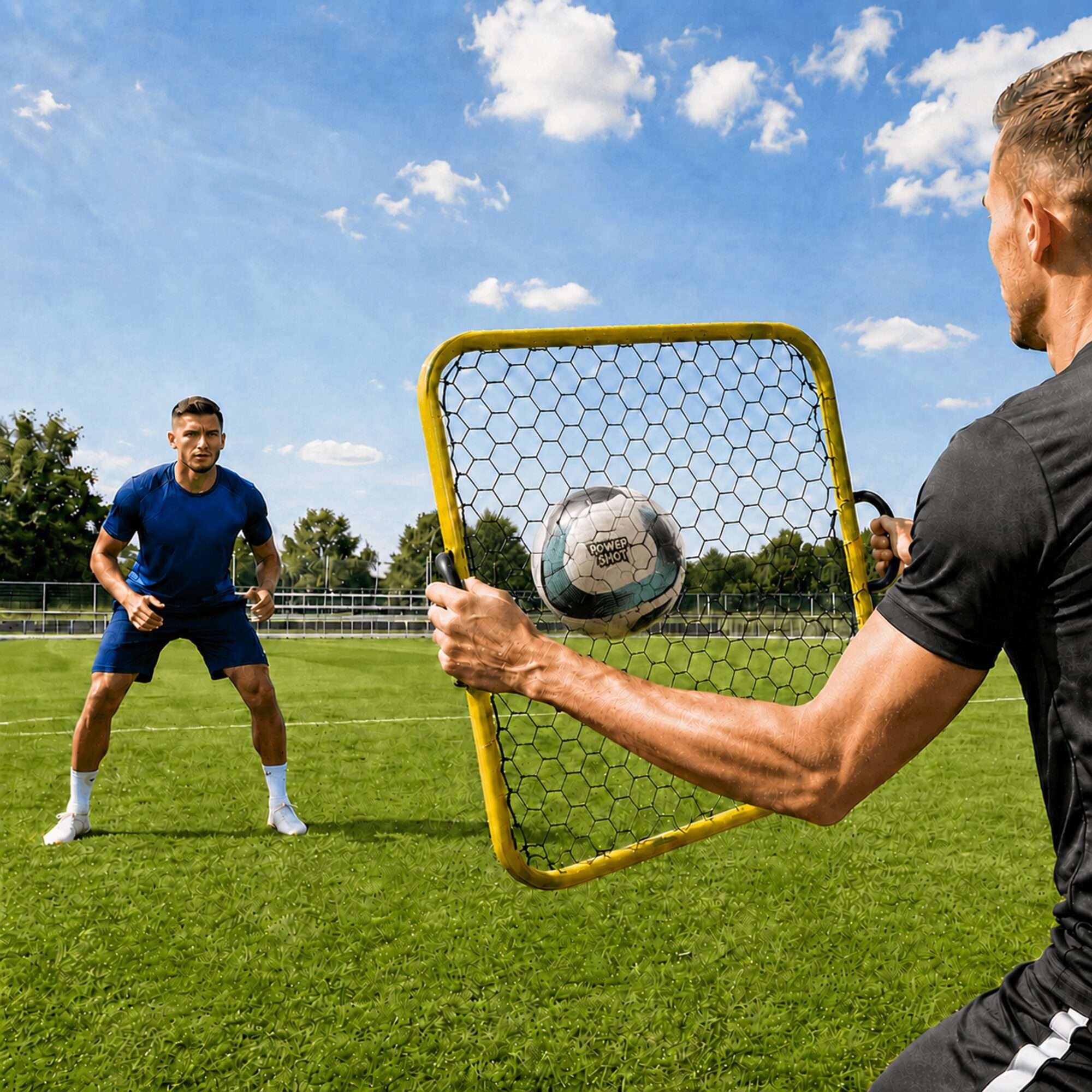 Image du produit : Deluxe Rebounder - RIMBALZATORE 180 x 120 cm regolabile