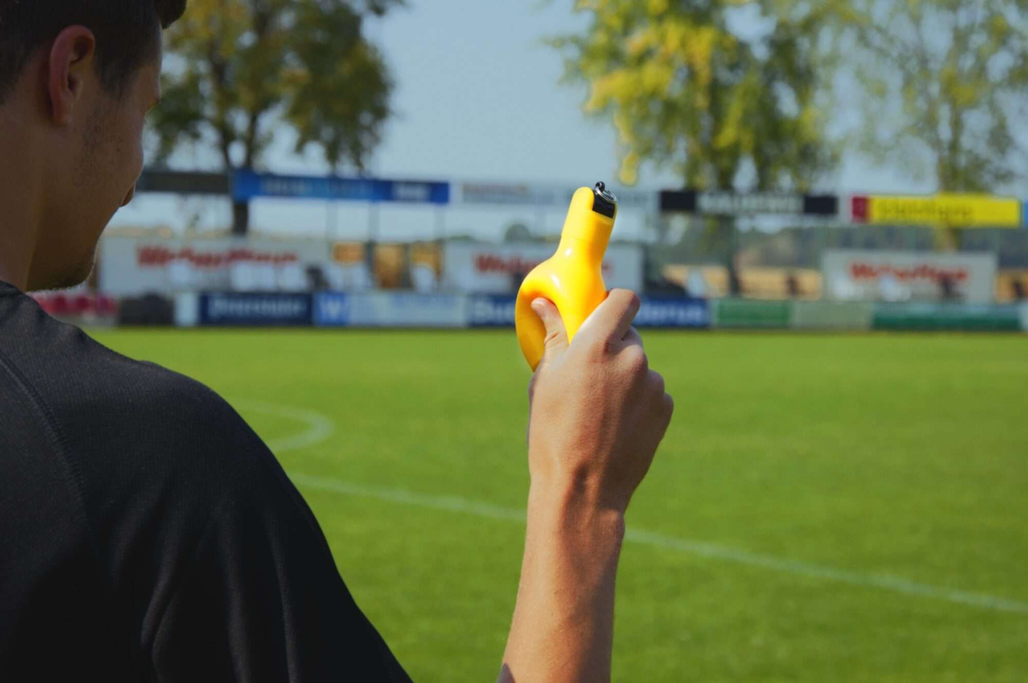 Image du produit : Fischietto a pera / Fischietto igienico a mano giallo - Set di 3