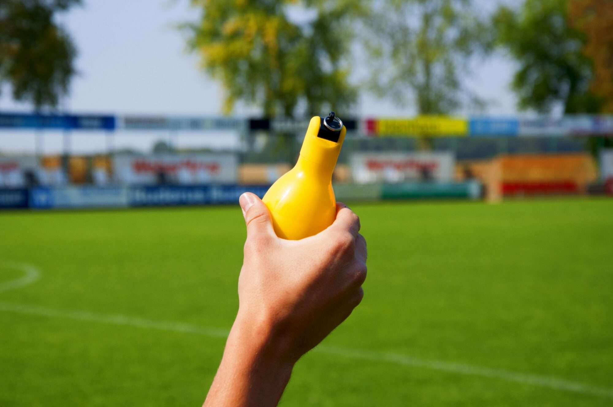 Image du produit : Fischietto a pera / Fischietto igienico a mano giallo - Set di 3