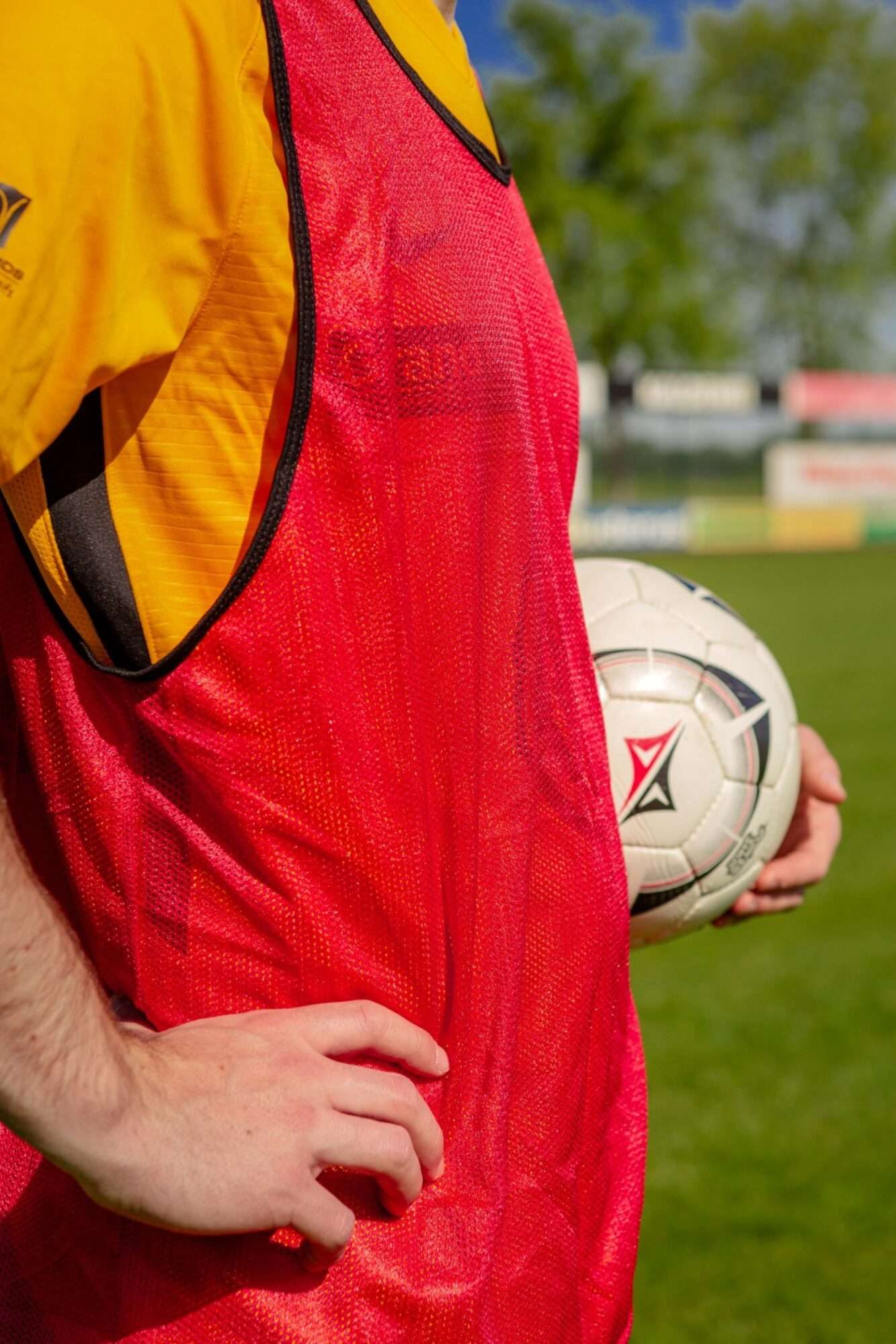 Image du produit : Gilet da allenamento singolo - Rosso - Set di 5 - Bambini