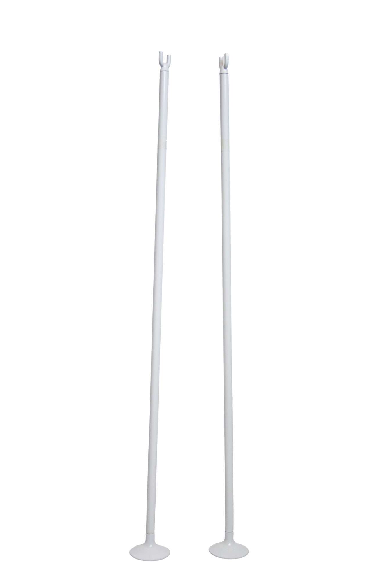 Image du produit : Coppia di pali da tennis singoli - Alluminio bianco