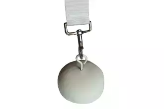 Heavyweight base for tennis center strap