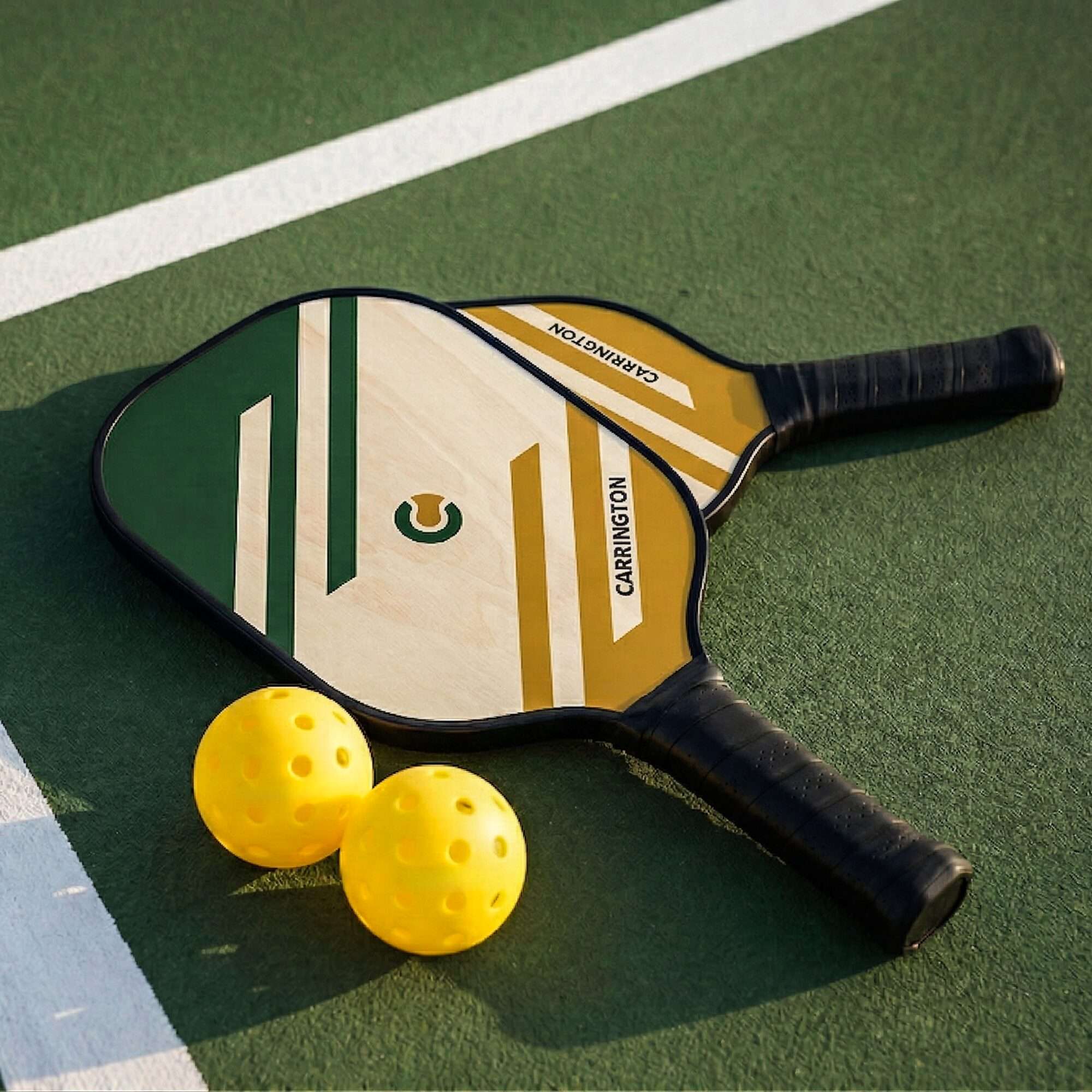 Image du produit : Pickleball - Racchetta e palla di legno (set di 2)