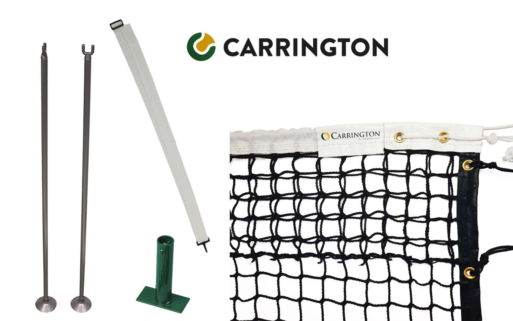 Image du produit : Kit rete da tennis speciale per campi duri - Carrington