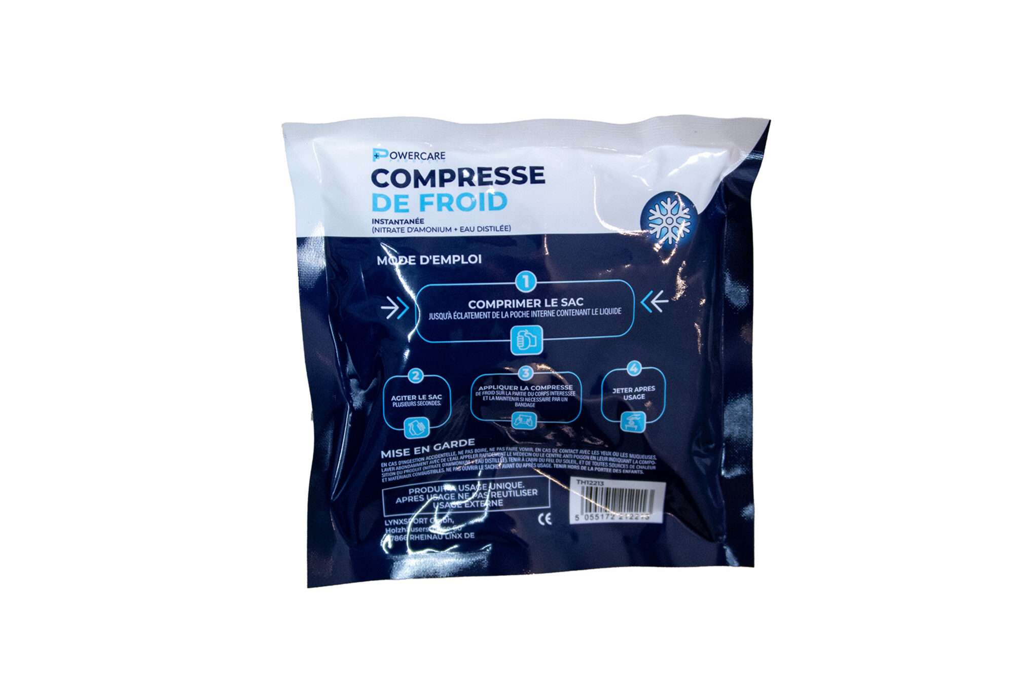 Image du produit : Confezione da 10 impacchi freddi istantanei 15 x 15 cm