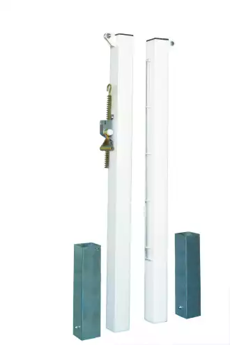 Pali da tennis quadrati - acciaio