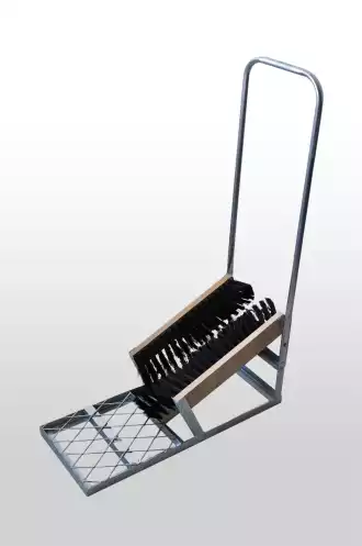 Pulisci scarpe in legno